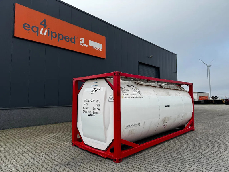 SINGAMAS 20FT ISO, 26.000L/1-COMP/3 BAFFELS/3 manholes, 5Y inspection: 11/2025 - Резервуар для хранения: фото 1 SINGAMAS 20FT ISO, 26.000L/1-COMP/3 BAFFELS/3 manholes, 5Y inspection: 11/2025 - Резервуар для хранения: фото 1