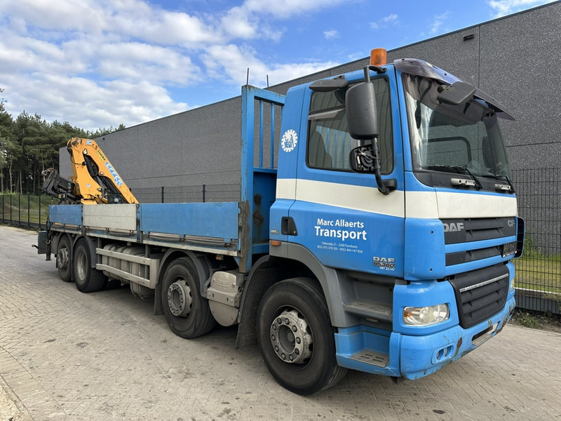 DAF CF 85.360 8x2 PLATFORM + CRANE EFFER 165-3S - MANUAL GEARBOX ZF - EURO 5 - BE TRUCK - Автоманипулятор: фото 1