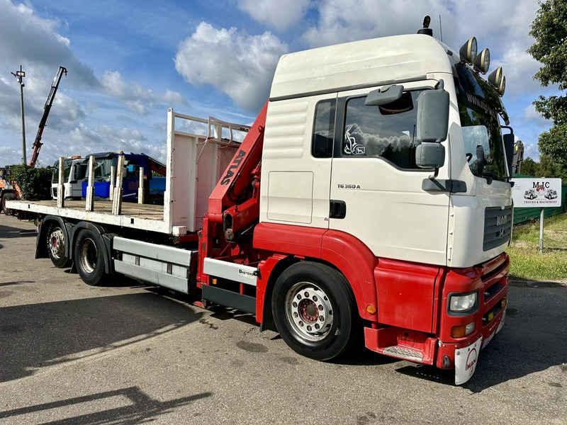 MAN TG 360 A 6x2 + KRAN ATLAS 100.1 A3 - PLATFORM 5m80 - E3 - LIFT-AXLE - FULL AIR SUSPENSION - ZF AS TRONIC - BE TRUCK - Грузовик бортовой/ Платформа, Автоманипулятор: фото 1 MAN TG 360 A 6x2 + KRAN ATLAS 100.1 A3 - PLATFORM 5m80 - E3 - LIFT-AXLE - FULL AIR SUSPENSION - ZF AS TRONIC - BE TRUCK - Грузовик бортовой/ Платформа, Автоманипулятор: фото 1