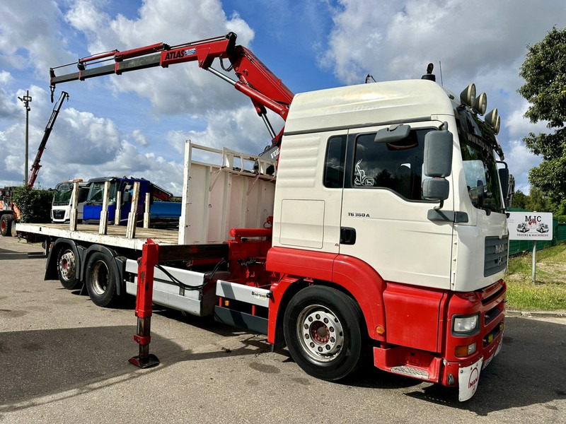 MAN TG 360 A 6x2 + KRAN ATLAS 100.1 A3 - PLATFORM 5m80 - E3 - LIFT-AXLE - FULL AIR SUSPENSION - ZF AS TRONIC - BE TRUCK - Грузовик бортовой/ Платформа, Автоманипулятор: фото 2 MAN TG 360 A 6x2 + KRAN ATLAS 100.1 A3 - PLATFORM 5m80 - E3 - LIFT-AXLE - FULL AIR SUSPENSION - ZF AS TRONIC - BE TRUCK - Грузовик бортовой/ Платформа, Автоманипулятор: фото 2