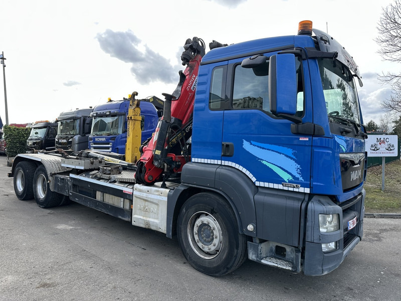 MAN TGS 33.480 6x4 BB HOOKLIFT + CRANE EPSILON M 120 Z - RETARDER - HUB REDUCTION - STEEL SUPSENSION - EURO 6 - Крюковой мультилифт, Автоманипулятор: фото 1 MAN TGS 33.480 6x4 BB HOOKLIFT + CRANE EPSILON M 120 Z - RETARDER - HUB REDUCTION - STEEL SUPSENSION - EURO 6 - Крюковой мультилифт, Автоманипулятор: фото 1