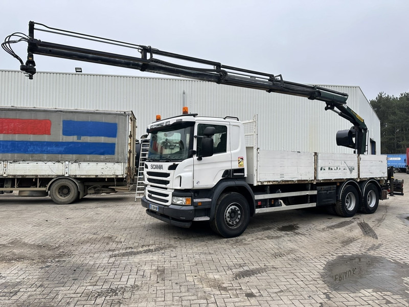 Scania P450 6x4 + KRAN PK 16002 C - *287.000km* - RETARDER - E6 - TÜV 07/2025 - GOOD CONDITION - Грузовик бортовой/ Платформа, Автоманипулятор: фото 1