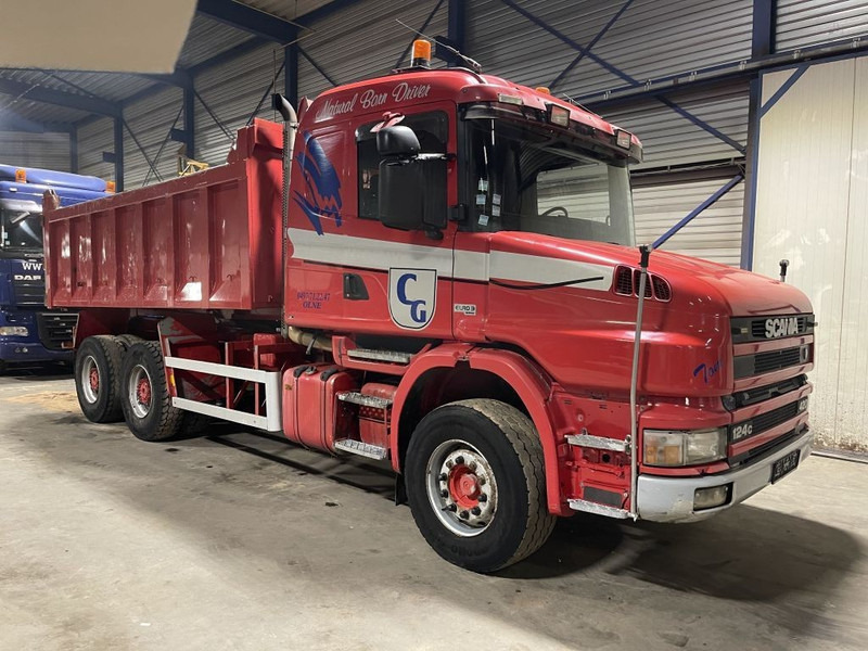 Scania T124-420 TORPEDO HAUBE - 6x4 - KIPPER - MANUAL GRS900 3+3 - STEEL SPRING / BALLIESTAS / LAMES / BLATT - Самосвал: фото 1 Scania T124-420 TORPEDO HAUBE - 6x4 - KIPPER - MANUAL GRS900 3+3 - STEEL SPRING / BALLIESTAS / LAMES / BLATT - Самосвал: фото 1