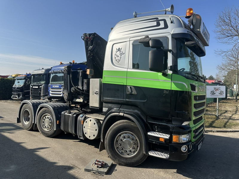 Scania R500 V8 6x2 TRACTOR + CRANE MKG HLK 231 HP (23tm) - 4x HYDR - RADIO - RETARDER - MANUAL - LIFT + STEERING AXLE - Тягач: фото 1 Scania R500 V8 6x2 TRACTOR + CRANE MKG HLK 231 HP (23tm) - 4x HYDR - RADIO - RETARDER - MANUAL - LIFT + STEERING AXLE - Тягач: фото 1