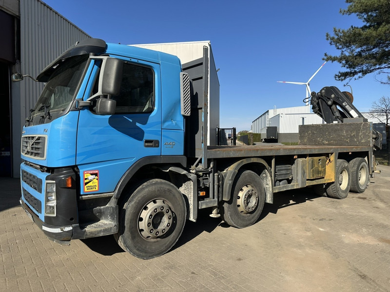 Volvo FM 440 8x4 PRITSCHE 7m20 + KRAN HIAB 288 EP-5 HIDUO + RADIO + ROTATOR - MANUAL GEARBOX - BIG AXLES HUB REDUCTION - *395.000km* - Грузовик бортовой/ Платформа, Автоманипулятор: фото 1