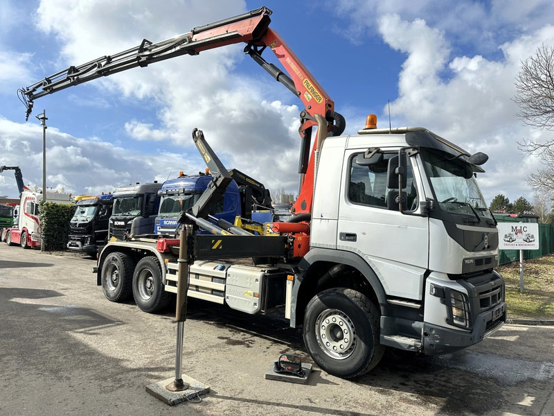Volvo FMX 370 6x4 HOOKLIFT + CRANE PALFINGER PK18002-EH D (5x - 18m) - ROTATOR - RADIO - HUB REDUCTION - STEEL SPRING - Крюковой мультилифт, Автоманипулятор: фото 1