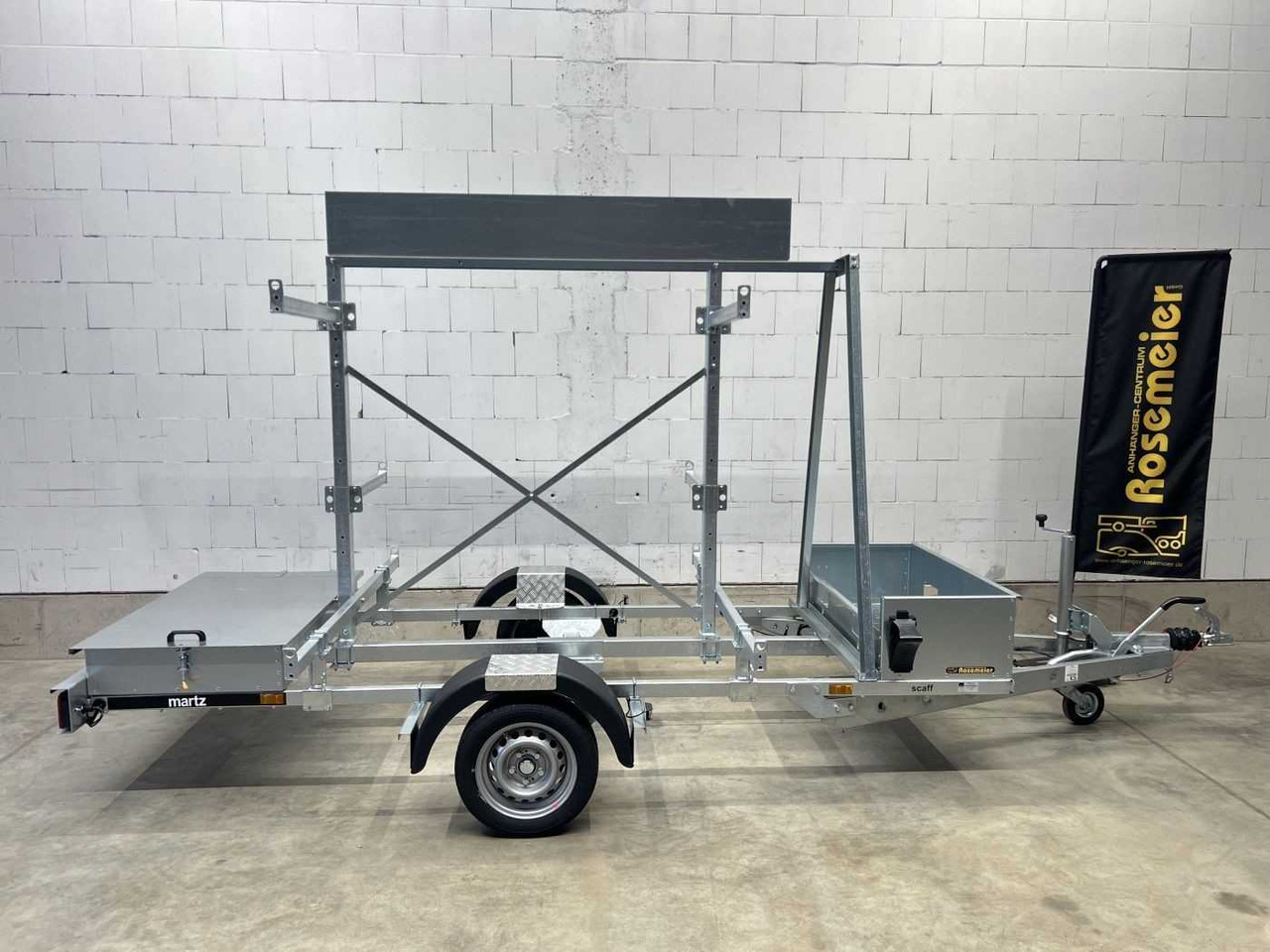 MARTZ SCAFF 370 S 1,8T Gerüst Kastenanhänger gebremst - Прицеп: фото 1