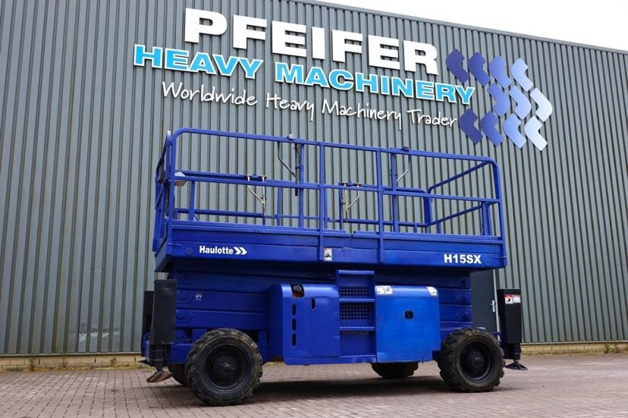 Haulotte H15SX Diesel, 4x4 Drive 15 Working Height, 500kg C - Ножничный подъемник: фото 1 Haulotte H15SX Diesel, 4x4 Drive 15 Working Height, 500kg C - Ножничный подъемник: фото 1