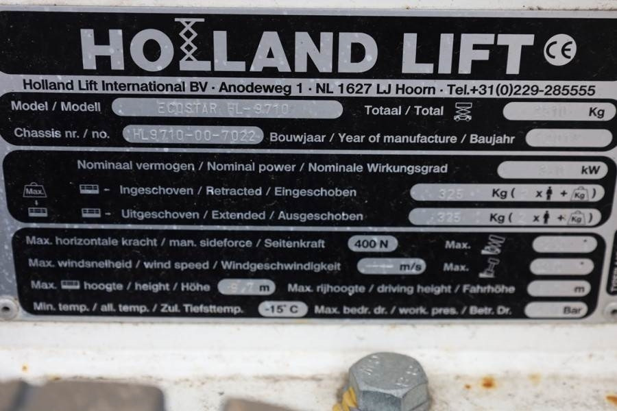 Ножничный подъемник Holland Lift Ecostar HL-9710 Electric, 12m Working Height, 325k: фото 6