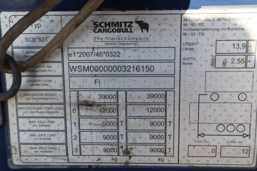 Schmitz Cargobull SCB3ST CoC Documents, TuV Loading Certif  в лизинг Schmitz Cargobull SCB3ST CoC Documents, TuV Loading Certif: фото 6