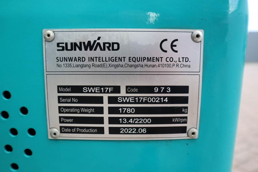 Sunward SWE17F CE certification, Diesel, Extendable Underc  в лизинг Sunward SWE17F CE certification, Diesel, Extendable Underc: фото 7