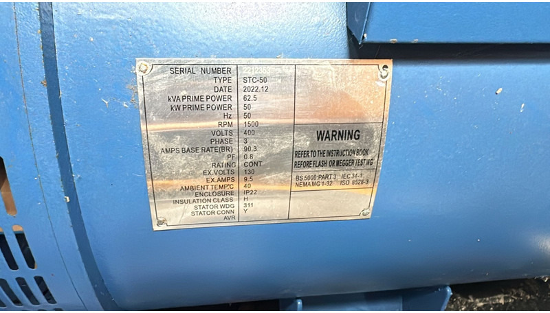 Diesel Generator Set STC-50 (NEW !!! / 62.5 KVA/ 400V / 1500 RPM / 3 PHASE / 90.3 A / 50 HZ) в лизинг Diesel Generator Set STC-50 (NEW !!! / 62.5 KVA/ 400V / 1500 RPM / 3 PHASE / 90.3 A / 50 HZ): фото 9