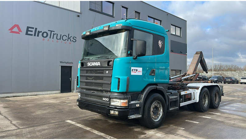 Scania 124 - 400 (MANUEL PUMP / POMPE MANUELLE / 6X4 / BELGIAN TRUCK / HOOK / AMPLIROL) - Крюковой мультилифт: фото 1 Scania 124 - 400 (MANUEL PUMP / POMPE MANUELLE / 6X4 / BELGIAN TRUCK / HOOK / AMPLIROL) - Крюковой мультилифт: фото 1