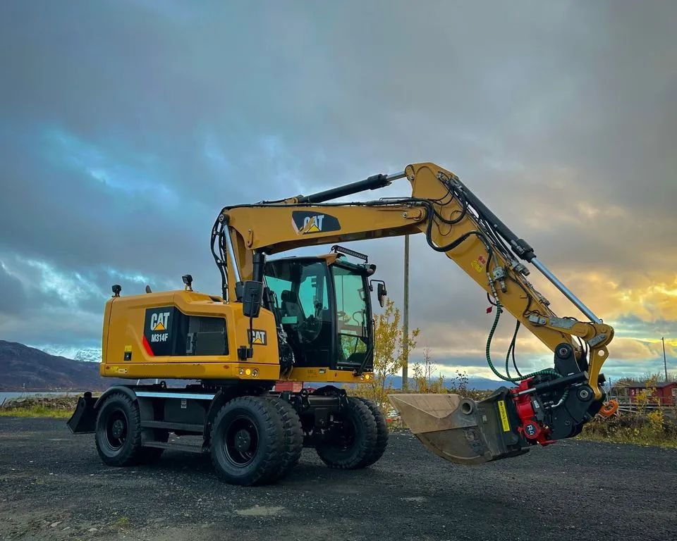 Caterpillar M314F, 2016 ROK, GŁOWICA ROTOTILT, 4400 MTH - Колёсный экскаватор: фото 1