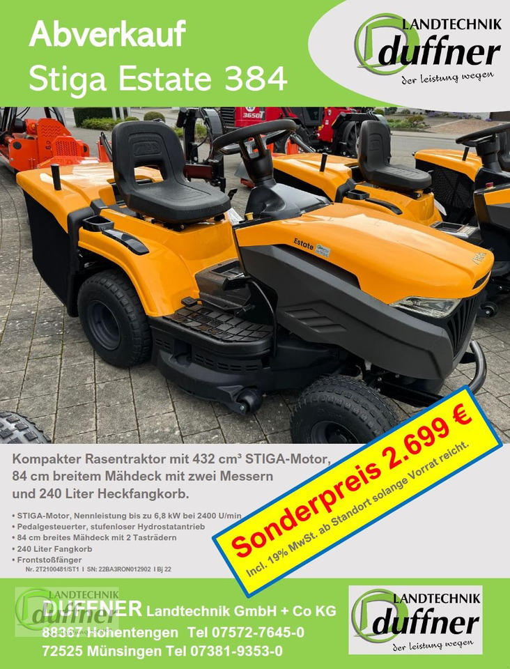 Stiga Stiga Estate 384 Hydr - Газонокосилка: фото 1 Stiga Stiga Estate 384 Hydr - Газонокосилка: фото 1