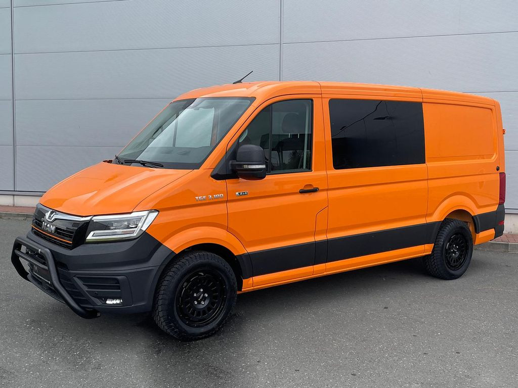 MAN TGE 3.180 MIXTO L3H2 4x4 AUTOM ACC NAV SITZHZ  - Цельнометаллический фургон: фото 1