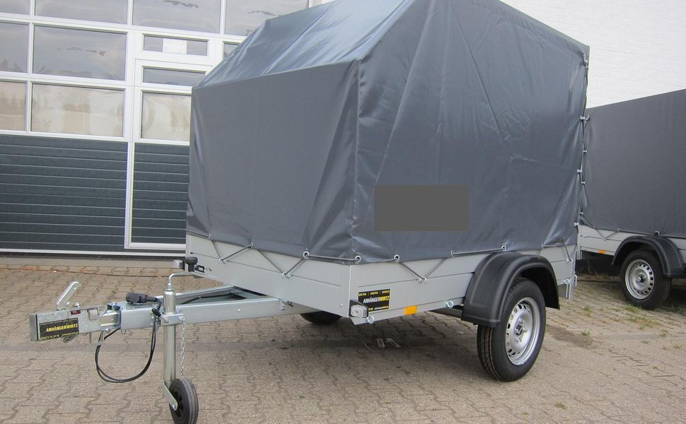 Прицеп для легкового автомобиля Aluliner Planen Anhänger GT 750 211x126x150cm +Hochplane aero grau (XS) 750kg: фото 1