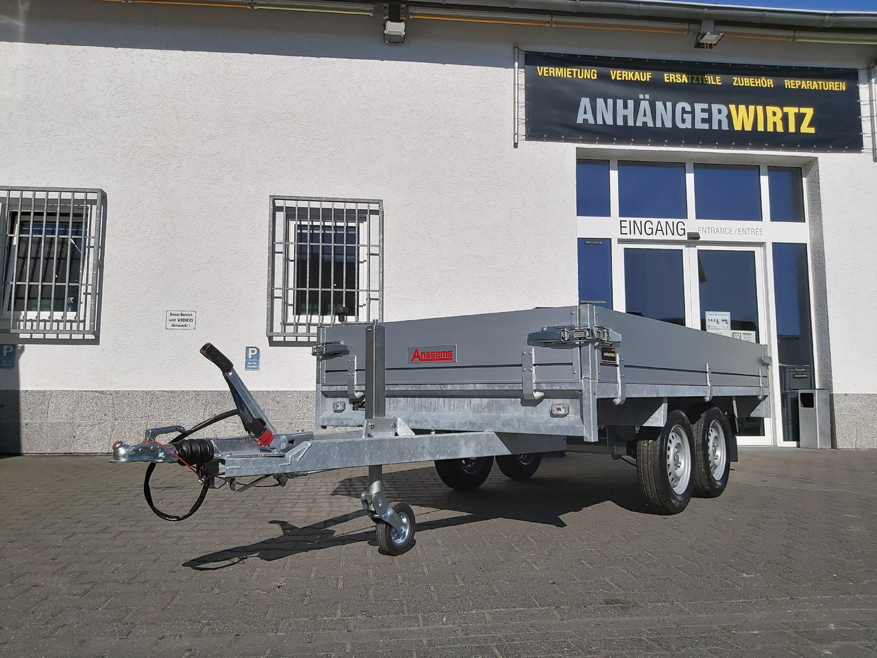 Anssems Hochlader PSX - S 2000 305x153x30cm (M) 2000kg - Прицеп бортовой/ Платформа: фото 1 Anssems Hochlader PSX - S 2000 305x153x30cm (M) 2000kg - Прицеп бортовой/ Платформа: фото 1