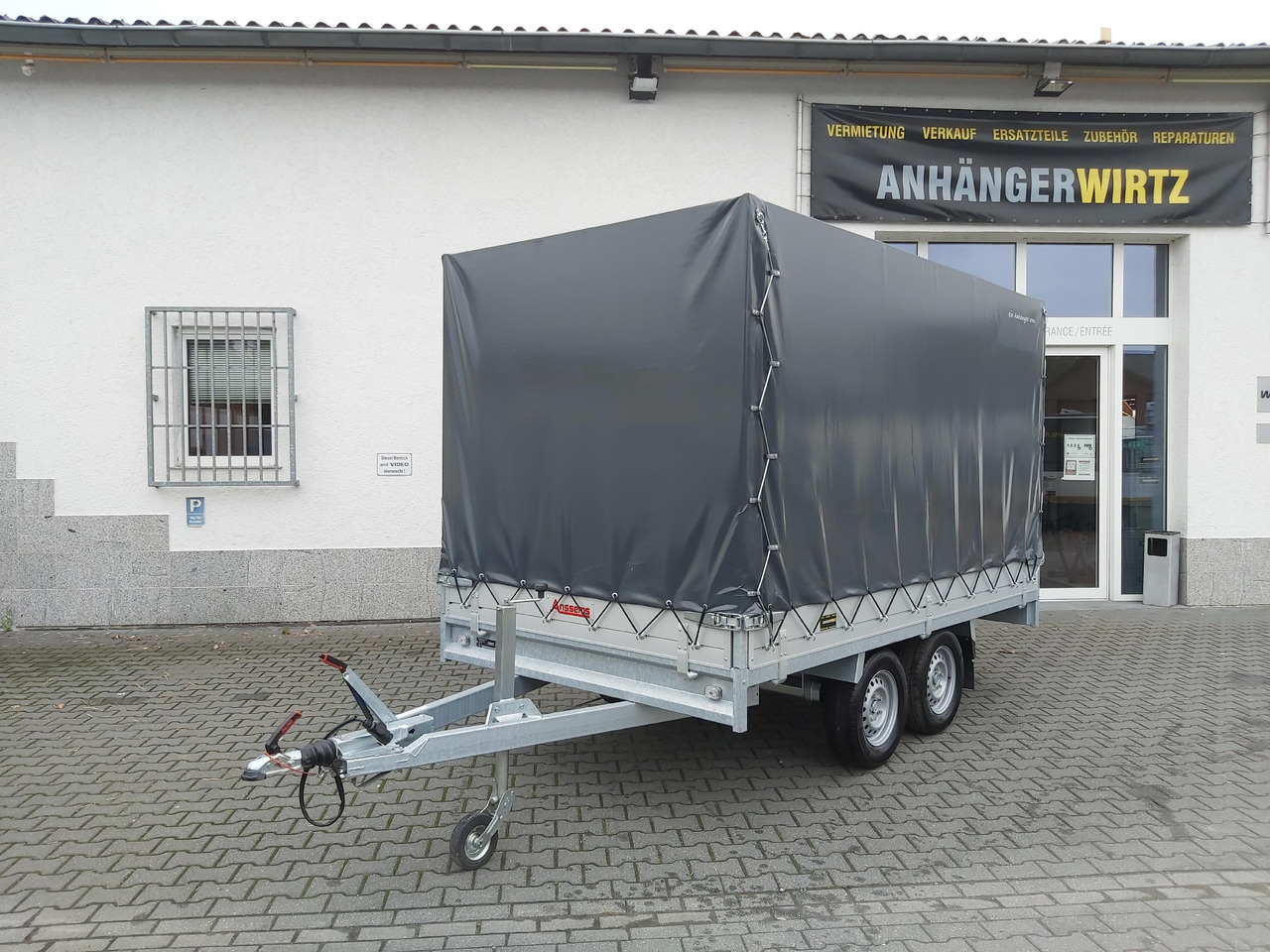 Anssems Hochlader PSX - S 2500 325x178x30cm 180cm Hochplane grau (L) 2500kg Aktion - Тентованный прицеп: фото 1 Anssems Hochlader PSX - S 2500 325x178x30cm 180cm Hochplane grau (L) 2500kg Aktion - Тентованный прицеп: фото 1