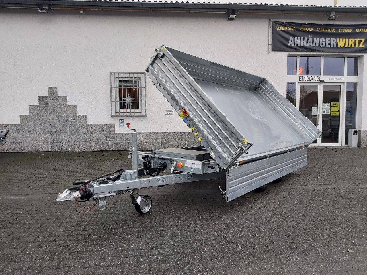 Böckmann Kipper DK ST 3718/35 Profi 374x180x40cm Stahlwände Elektro + NHP (L) 3500kg - Самосвальный прицеп: фото 1 Böckmann Kipper DK ST 3718/35 Profi 374x180x40cm Stahlwände Elektro + NHP (L) 3500kg - Самосвальный прицеп: фото 1