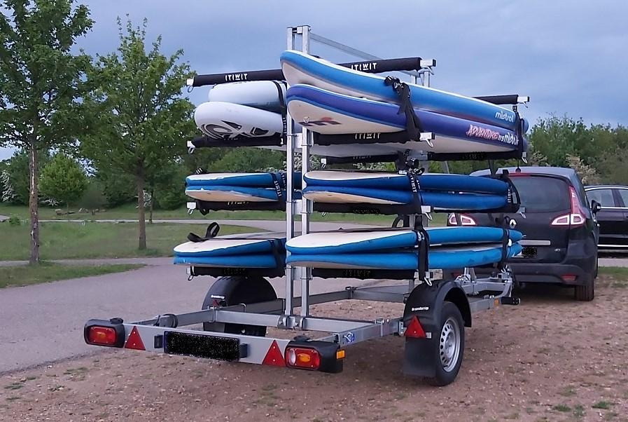 Лодочный прицеп Brenderup Boattrailer Bootsanhänger 8116 160750UB Kanu/Kayak SUP Board Gestell 750kg 306002: фото 1