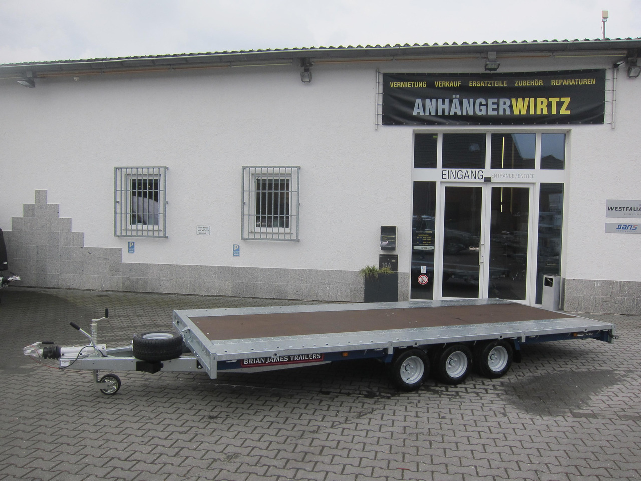 Brian James Trailer CarGO Connect 500x225cm Plateau Tridem 10" 3500kg 22 - Прицеп бортовой/ Платформа: фото 1