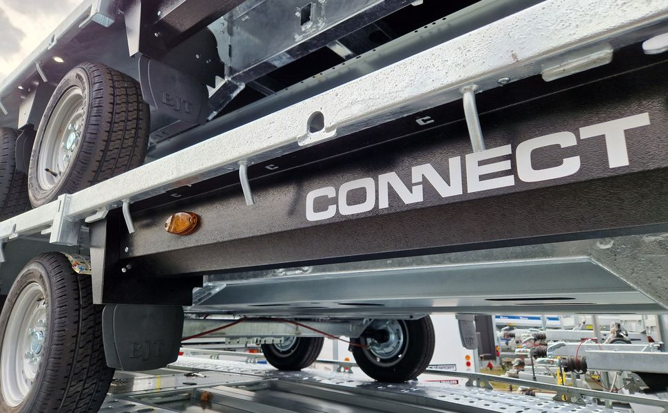 Brian James Trailer Connect 550x229cm blackline plattform Tandem 12" 3500kg (XXL) - Прицеп бортовой/ Платформа: фото 1