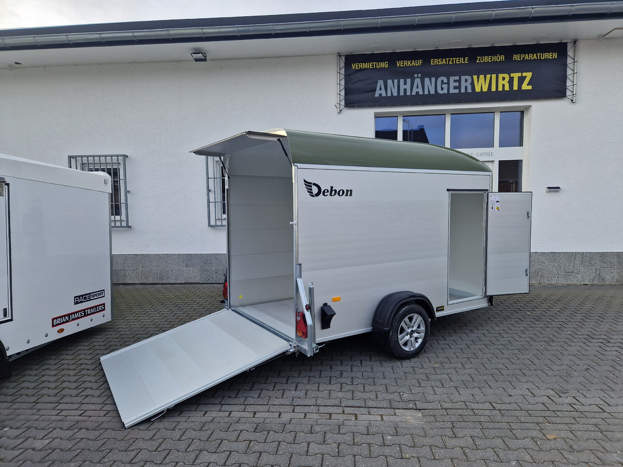 Cargo Roadster 400 312x164x184cm Alu Poly green Alufelgen silver Aluboden Pullman 1300kg 100km/H - Прицеп-фургон: фото 1