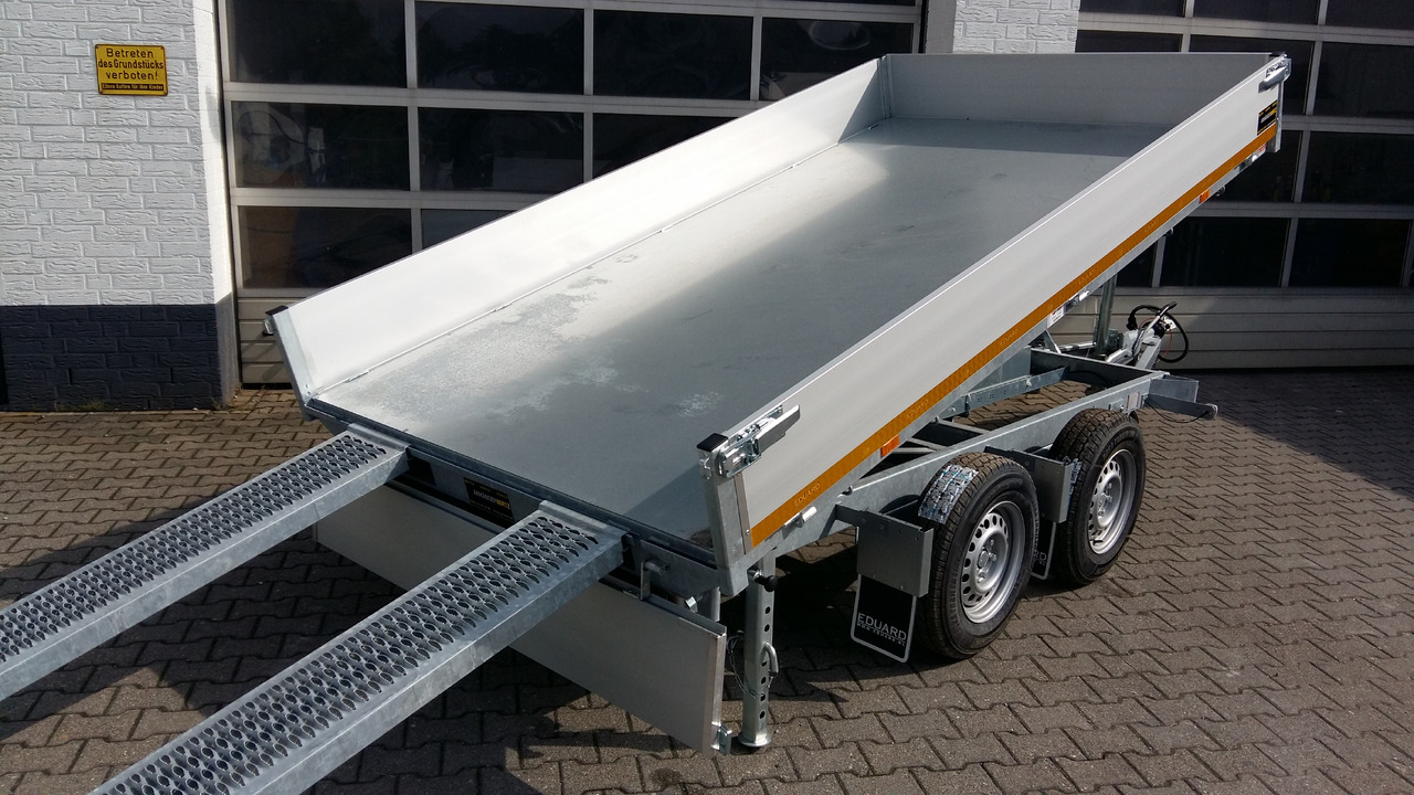 Kipper 330x180x30cm Elektrisch+Notpumpe Rampen Stützen Rahmen+ (L) 3000kg Abverkauf Tageszulassung - Самосвальный прицеп: фото 1