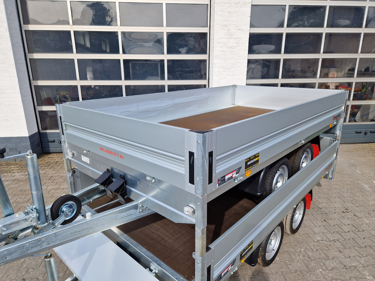 Pongratz Pritschenhochlader PHL 3100/17 T-AL-S 310x170x36cm 13" (M) 2000kg - Прицеп бортовой/ Платформа: фото 1