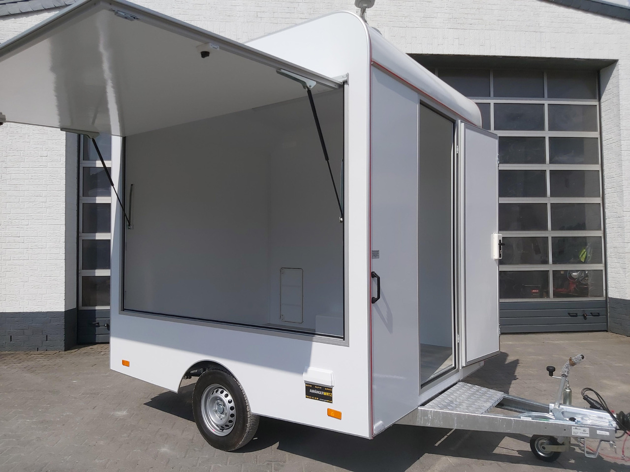 Verkaufsanhänger VK 250 200 aero retro 250cm 1 Verkaufsklappe 230 Volt Licht (S) 1300kg Abverkauf - Торговый прицеп: фото 1