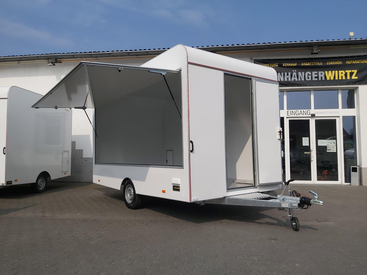 Verkaufsanhänger VK 420 220 aero retro 420x220x230cm Verkaufsklappe (XL) 1500kg extrabreit - Торговый прицеп: фото 1