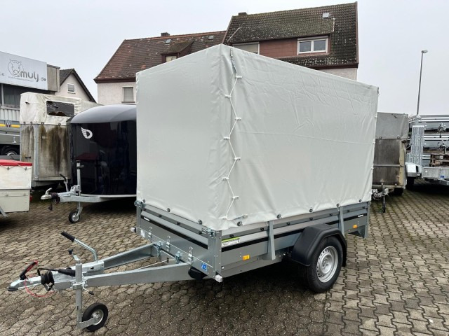 Brenderup 2260WSB1300 Stahl, 1,3 to. kippbar, mit Plane 180 cm, 2580x1530x400mm - Прицеп для легкового автомобиля: фото 1