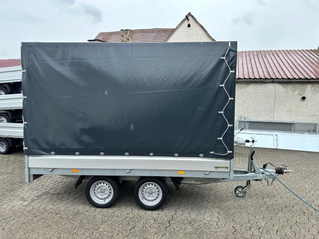 Hapert Azure H-2 Hochlader 3050 x 1600 x 300 mm, mit Plane 180 cm anthrazit ZG 2,0 to. - Прицеп для легкового автомобиля: фото 1 Hapert Azure H-2 Hochlader 3050 x 1600 x 300 mm, mit Plane 180 cm anthrazit ZG 2,0 to. - Прицеп для легкового автомобиля: фото 1
