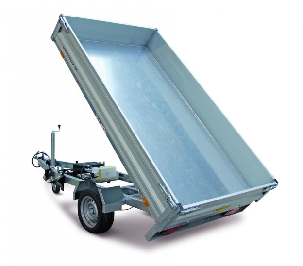 Humbaur HUK 152314 Heckkipper 1,5 t. 2300 x 1400 x 300mm - Самосвальный прицеп: фото 1