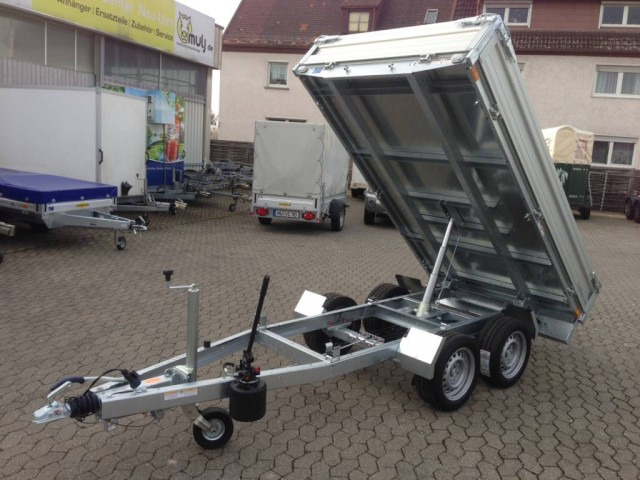 Humbaur HUK 272715 Heckkipper 2,7 t. E-Pumpe 2680 x 1500 x 300mm - Самосвальный прицеп: фото 1 Humbaur HUK 272715 Heckkipper 2,7 t. E-Pumpe 2680 x 1500 x 300mm - Самосвальный прицеп: фото 1