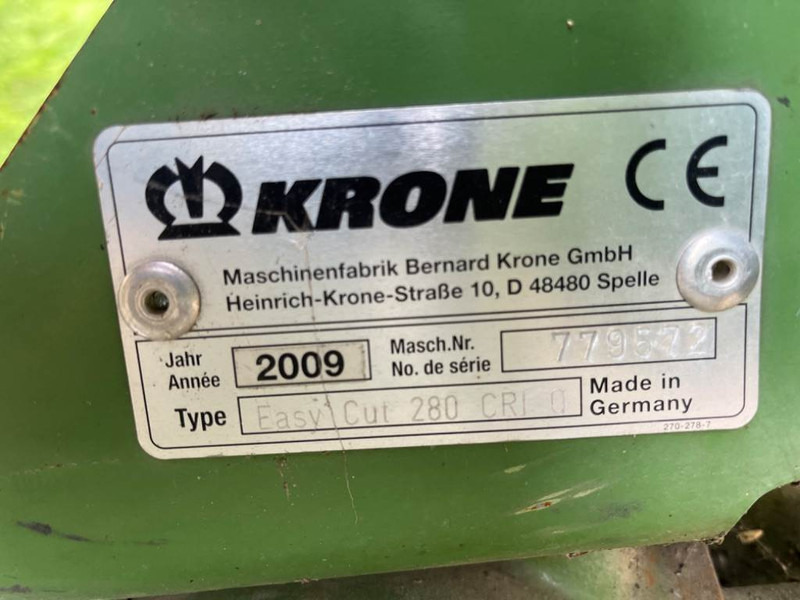 Krone Easy cut 280 CRi Q - Косилка: фото 5 Krone Easy cut 280 CRi Q - Косилка: фото 5
