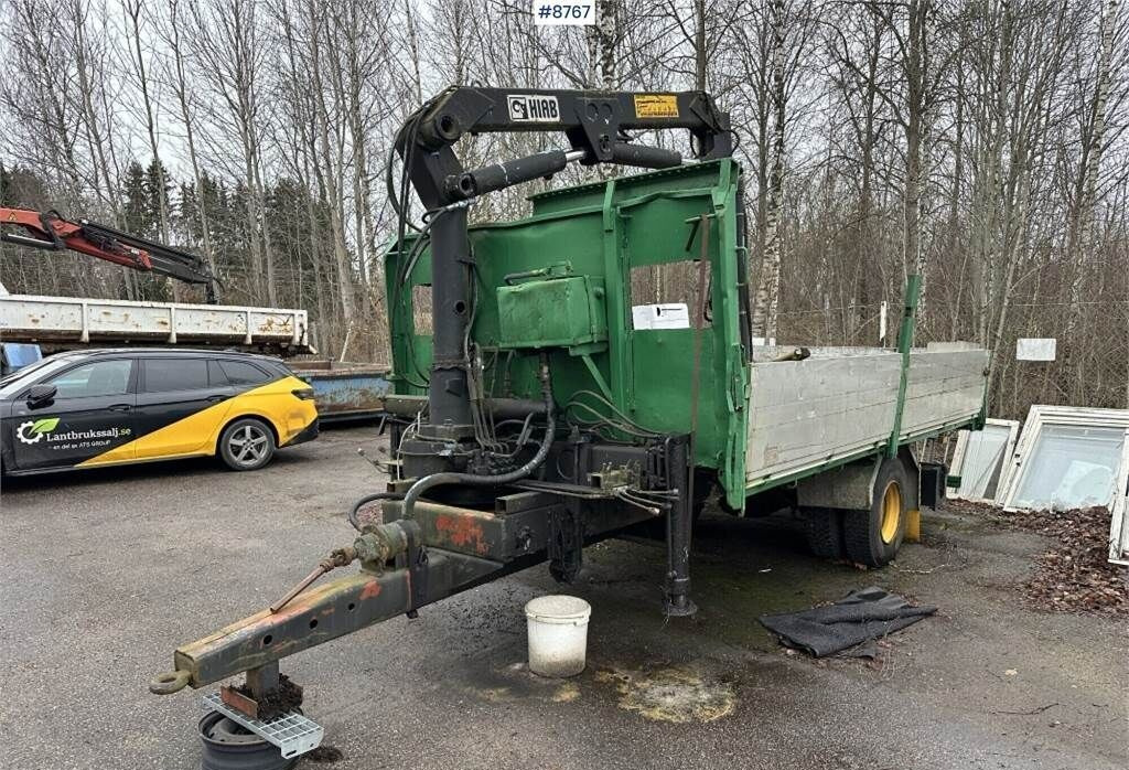 Crane Unsure Crane Cart, Hiab 445AW - Прицеп бортовой/ Платформа: фото 1 Crane Unsure Crane Cart, Hiab 445AW - Прицеп бортовой/ Платформа: фото 1