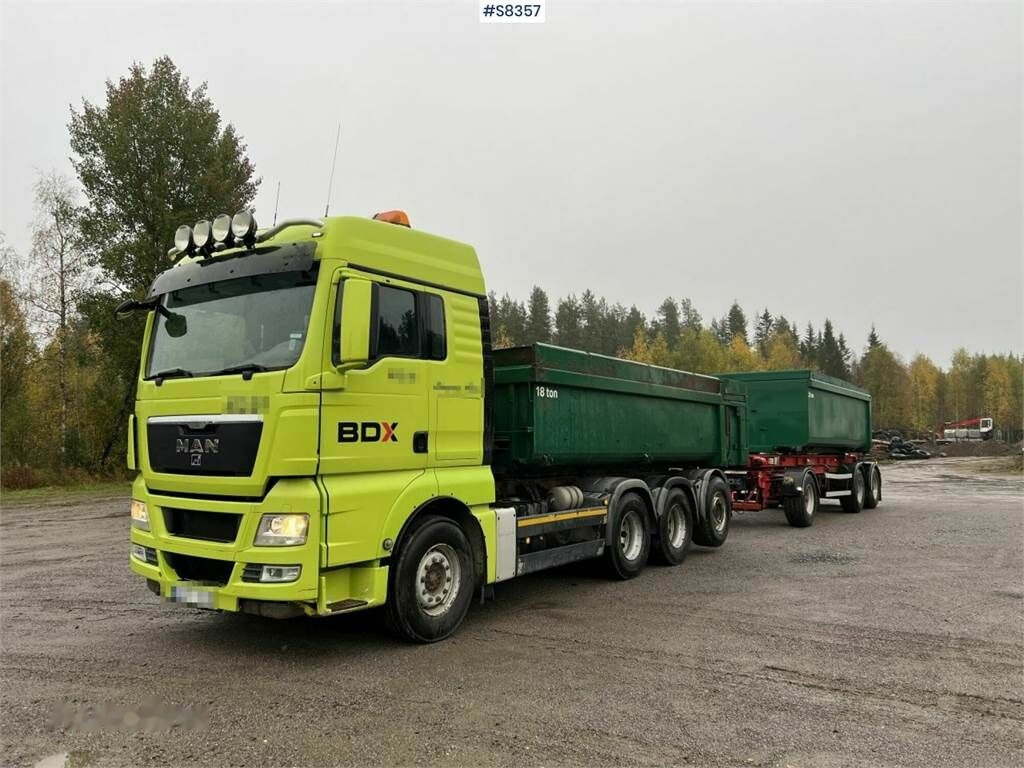 MAN TGF 35.540 med RKP 3-9.0 Vagn Gravel (Cassette) SE - Самосвал: фото 1
