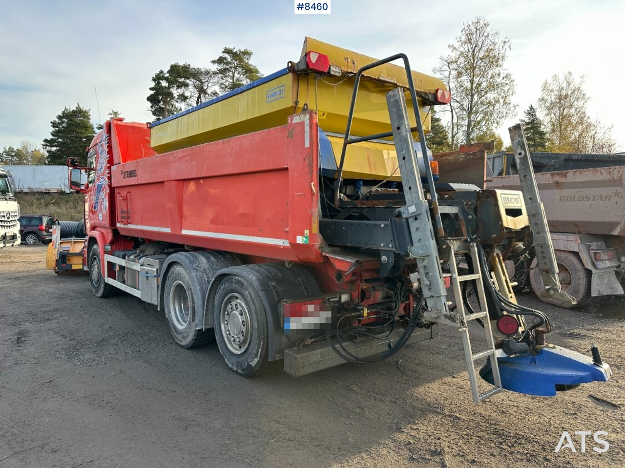 Tipper truck, Scania G410, Front plow, Salt spreader (See video) - Самосвал, Снегоуборочная машина: фото 3 Tipper truck, Scania G410, Front plow, Salt spreader (See video) - Самосвал, Снегоуборочная машина: фото 3