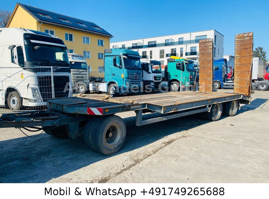 Goldhofer TU 3-24/80 Drehschemel *Rampen/L.8,30m/TÜV-11.25 - Низкорамный прицеп: фото 1 Goldhofer TU 3-24/80 Drehschemel *Rampen/L.8,30m/TÜV-11.25 - Низкорамный прицеп: фото 1