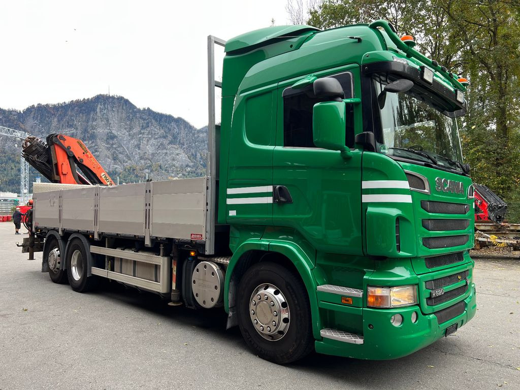 Scania R620 LB 6x2, V8, E5, Palfinger PK20002, Funk - Автоманипулятор, Грузовик бортовой/ Платформа: фото 1 Scania R620 LB 6x2, V8, E5, Palfinger PK20002, Funk - Автоманипулятор, Грузовик бортовой/ Платформа: фото 1