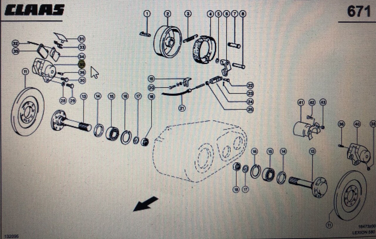 00 0769 497 1/zacisk hamulca-wspornik pierścienia/ Lexion 580 465 530-510 600 Tucano 330-320 - Тормозной суппорт для Зерноуборочных комбайнов: фото 1 00 0769 497 1/zacisk hamulca-wspornik pierścienia/ Lexion 580 465 530-510 600 Tucano 330-320 - Тормозной суппорт для Зерноуборочных комбайнов: фото 1