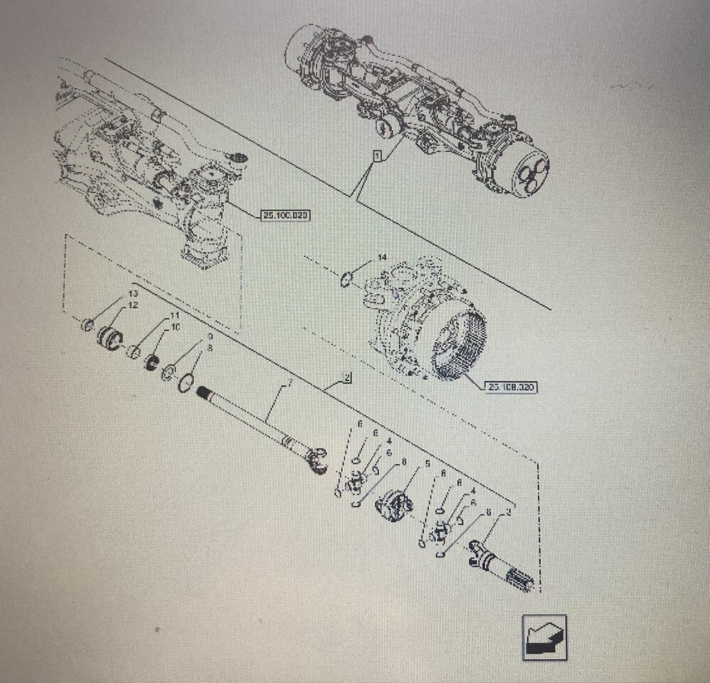 CASE OPTUM 270 OŚ PRZEDNIA-PÓŁOŚ/CZĘŚĆ 47761271/47761272/ CASE OPTUM 250 270 300 - Приводный вал для Сельскохозяйственной техники: фото 1