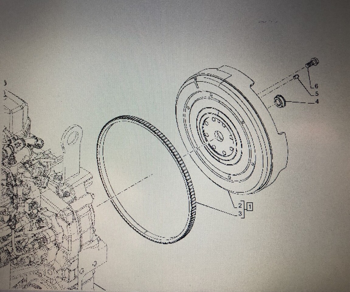 CASE OPTUM 270 SILNIK-koło zamachowe/CZĘŚĆ 47615708/Case Optum 250/270/300 - Маховик для Сельскохозяйственной техники: фото 1