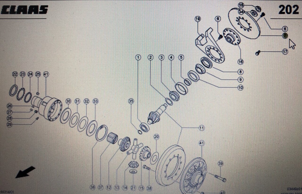 CLAAS 00 0580 523 0/Claas tarcza hamulcowa/Claas Xerion 3300 - Тормозной диск для Тракторов: фото 1