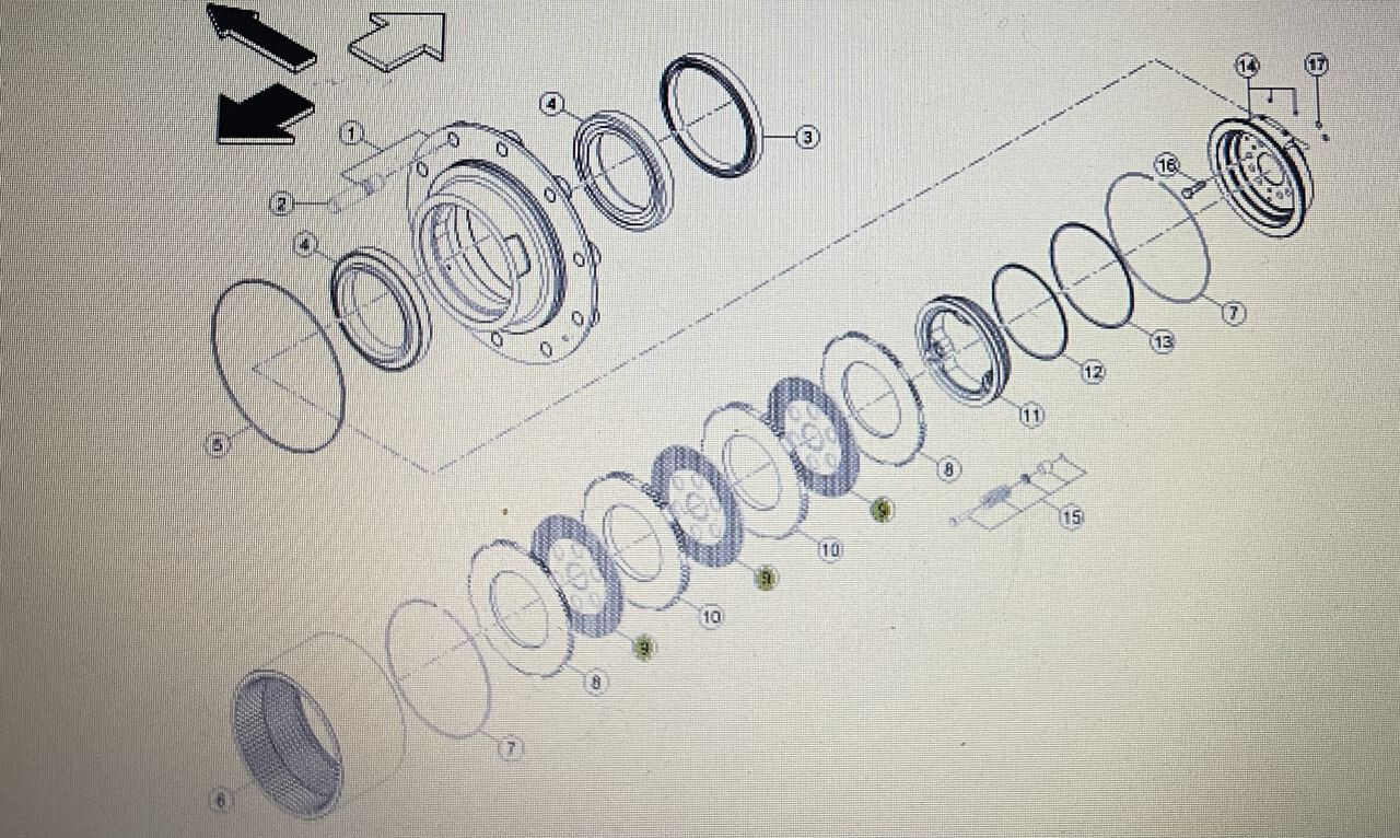CLAAS 00 1158 116 0/Claas tarcza hamulcowa/Claas Axion 870-810 stage 4 - Тормозной диск для Сельскохозяйственной техники: фото 1