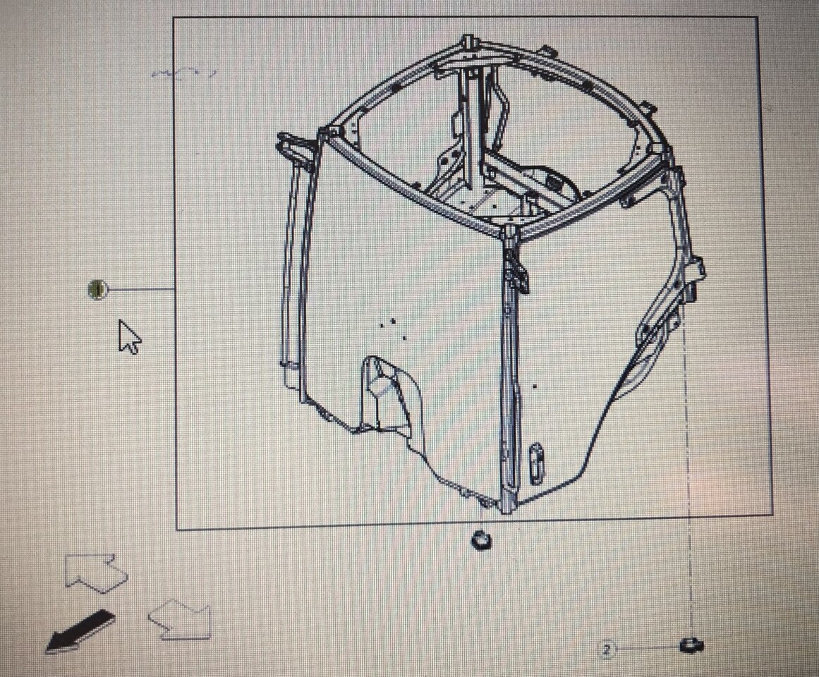 CLAAS 00 1159 476 0/Claas rama kabiny/Claas Arion 640 600 500 - Кабина для Сельскохозяйственной техники: фото 1