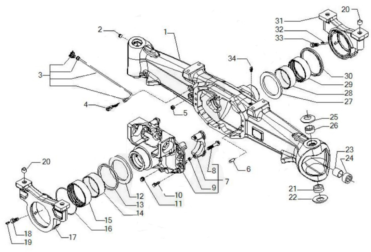 Carraro 20.49 149434 - most napędowy - podpora przednia 149424 - Ось и запчасти для Сельскохозяйственной техники: фото 1 Carraro 20.49 149434 - most napędowy - podpora przednia 149424 - Ось и запчасти для Сельскохозяйственной техники: фото 1