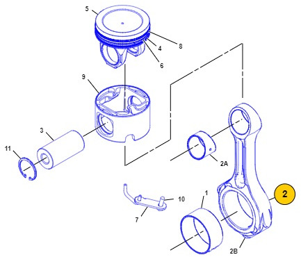 Caterpillar Cat C9 - korbowody korbowód 160-8199 1608199 - Шатун для Сельскохозяйственной техники: фото 1 Caterpillar Cat C9 - korbowody korbowód 160-8199 1608199 - Шатун для Сельскохозяйственной техники: фото 1